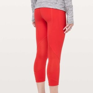 Lululemon Pace Rival Crop in True Red
